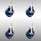 Service Caster 5 Inch 316SS Solid Polyurethane Swivel 1/2 Inch Threaded Stem Caster Set Brake SCC SCC-SS316TS20S514-SPUS-TLB-121315-4 - alternate 1